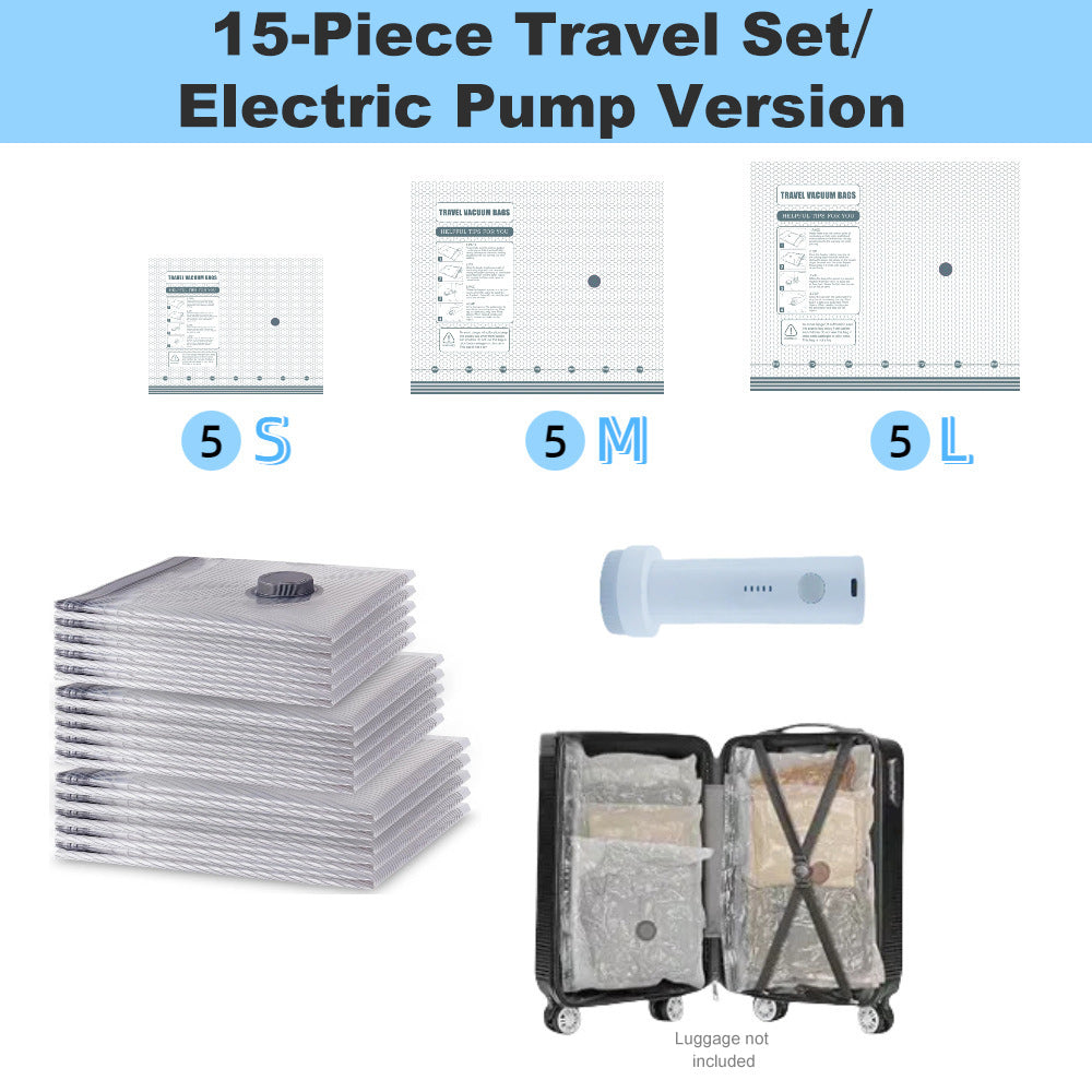 πβ‘ 50K+ SOLD! Cordless Travel Vacuum Storage Compression Bag