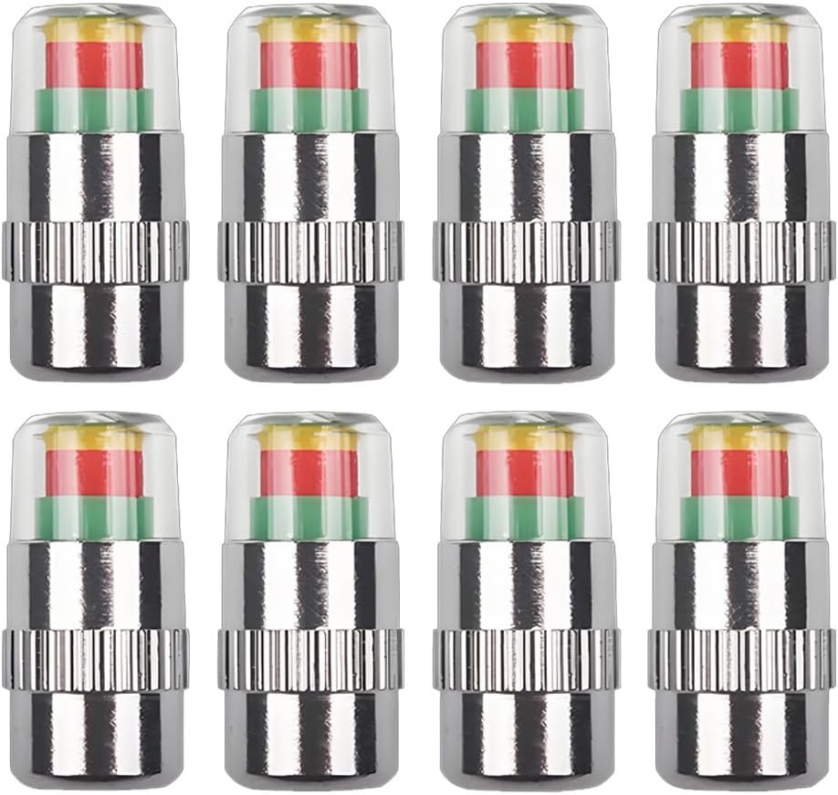 🔥Automotive Pressure Monitor Valve Caps - For Mid-Duty, Compact & Motorcycles, Bicycles - Compatible with Tire Pressure Monitoring (Copper Core)