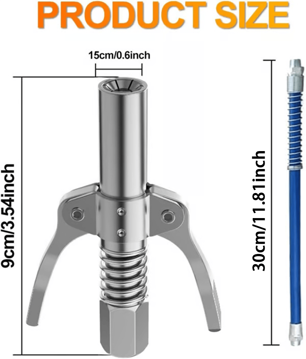🏆Flash Sale⚡Double Handle High Pressure Quick Release Grease Coupler!!!
