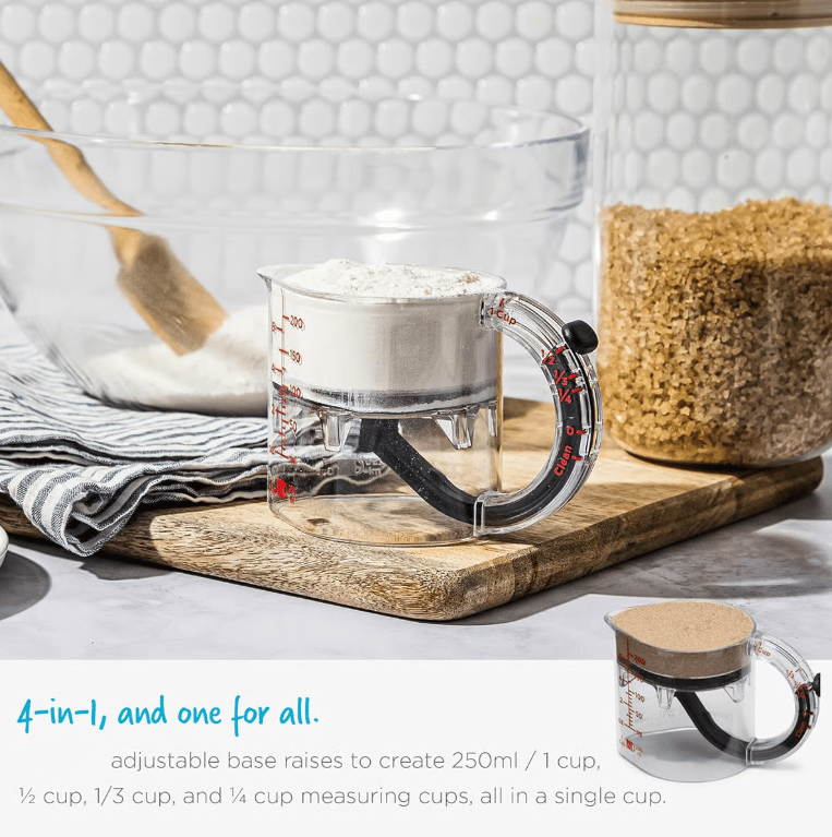 ✨4-in-1 Adjustable Measuring Cup