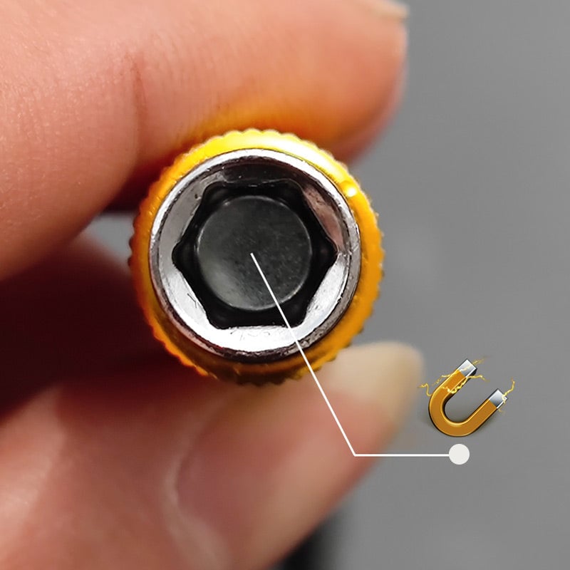 🛠️Hexagonal Shank Metal Flex Universal Extension Bit Holder🔥