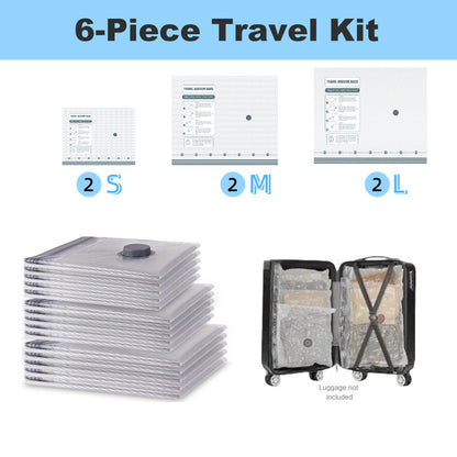 🏆⚡ 50K+ SOLD! Cordless Travel Vacuum Storage Compression Bag