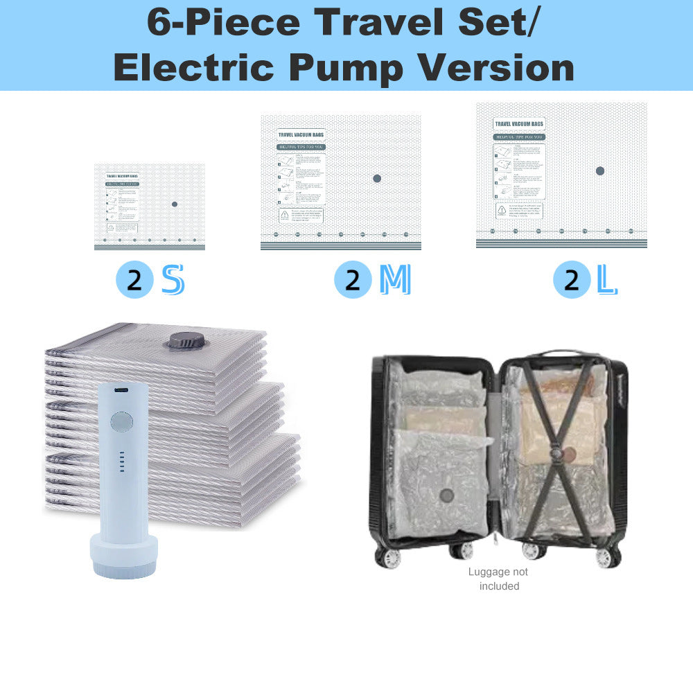 🏆⚡ 50K+ SOLD! Cordless Travel Vacuum Storage Compression Bag