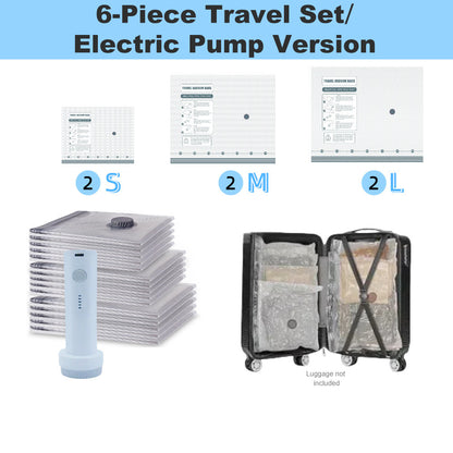 🏆⚡ 50K+ SOLD! Cordless Travel Vacuum Storage Compression Bag