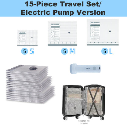 🏆⚡ 50K+ SOLD! Cordless Travel Vacuum Storage Compression Bag