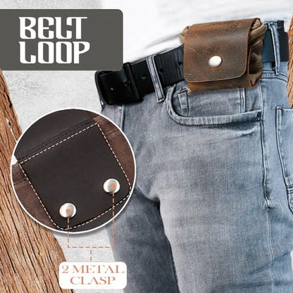 🏆Flash sale⚡Limited stock💥Leather & Waxed Canvas Pouch