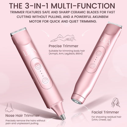 Glow G1 Pro 3 in 1 Portable Women Bikini Trimmer&Shaver