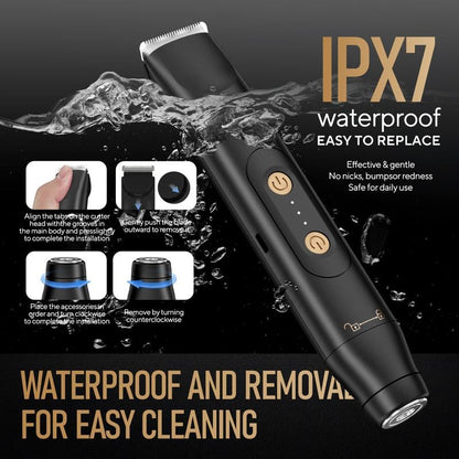 🔥Hot Sale 49% off🌟Akunbem Electric Groin Hair Trimmer for Men,Nose Hair Trimmer