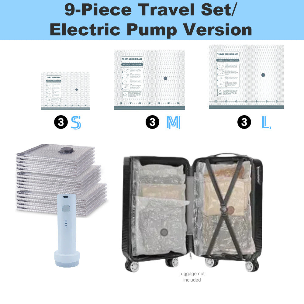 🏆⚡ 50K+ SOLD! Cordless Travel Vacuum Storage Compression Bag