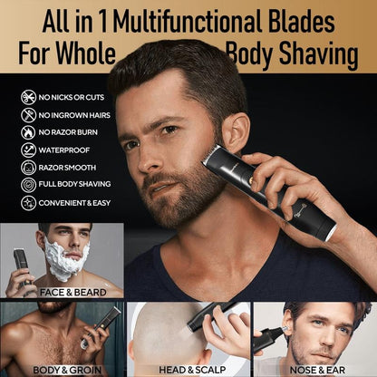 🔥Hot Sale 49% off🌟Akunbem Electric Groin Hair Trimmer for Men,Nose Hair Trimmer