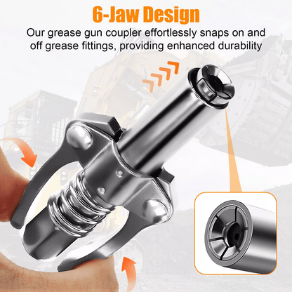 🏆Flash Sale⚡Double Handle High Pressure Quick Release Grease Coupler!!!