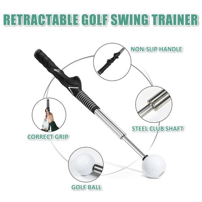 🏆Flash Sale⚡Telescopic club, Retractable Golf Swing Training Aid