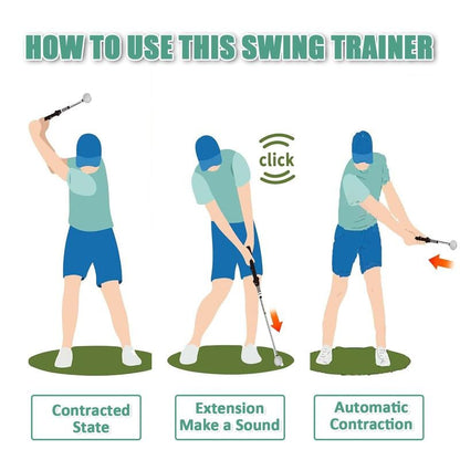 🏆Flash Sale⚡Telescopic club, Retractable Golf Swing Training Aid
