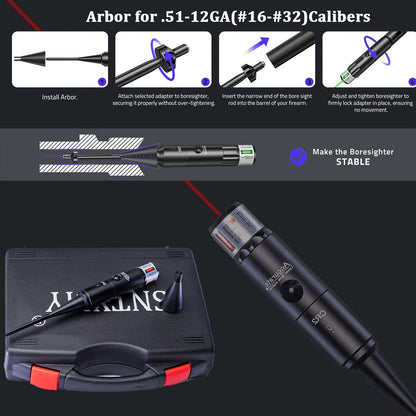 🔥HOT SALE 49% OFF🔥Professional Aperture Red/Green Aiming Kit Aperture Aiming with 32adapters