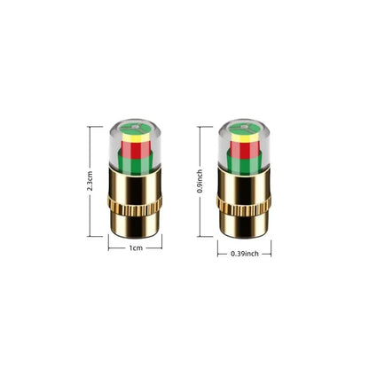 🔥Automotive Pressure Monitor Valve Caps - For Mid-Duty, Compact & Motorcycles, Bicycles - Compatible with Tire Pressure Monitoring (Copper Core)