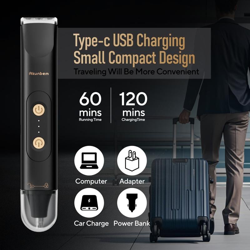 🔥Hot Sale 49% off🌟Akunbem Electric Groin Hair Trimmer for Men,Nose Hair Trimmer