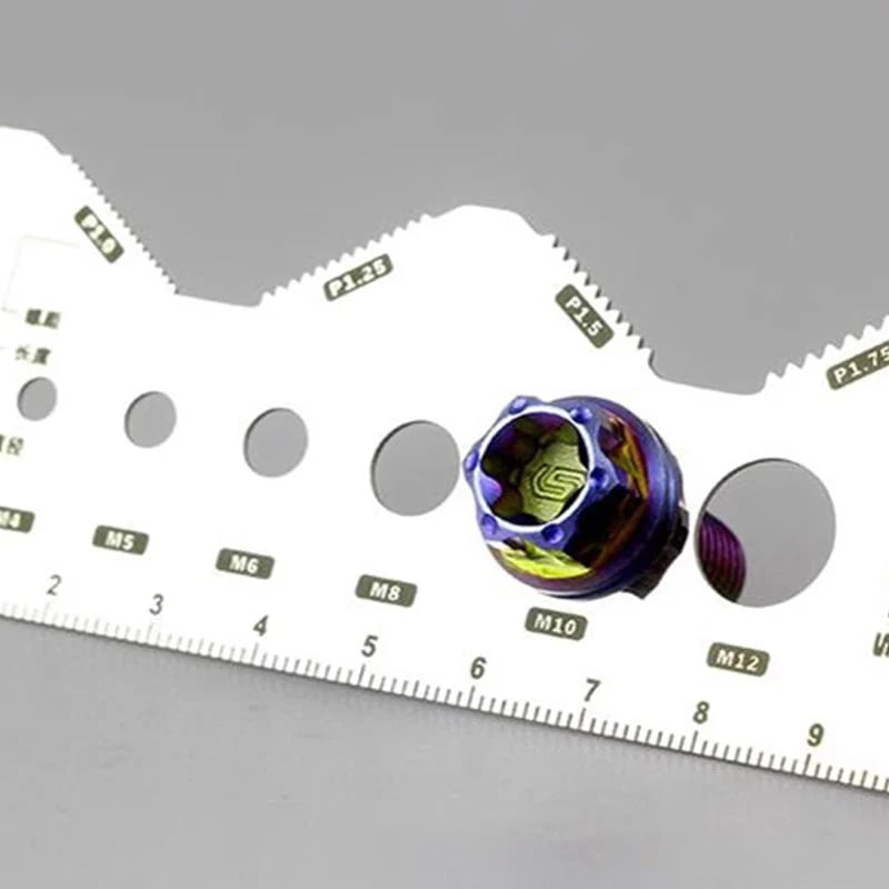 ✨Stop wasting time!💥Stainless Steel Double-Sided Bolt Gauge Card