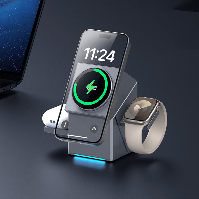 58 % OFF🔥Hot Sale Offers-3-in-1 Foldable Magnetic Wireless Charging Station