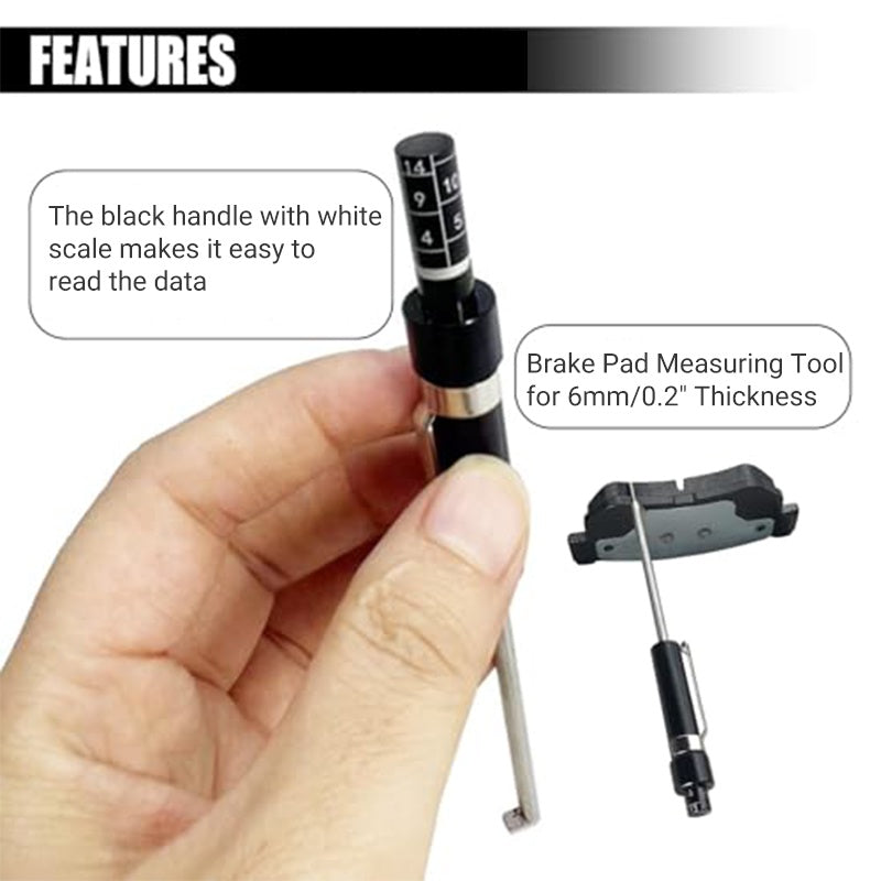 🔥HOT SALE 49% OFF🔥Brake Pad Thickness Gauge – Precision Tool for Measuring Brake Pad Wear & Safet